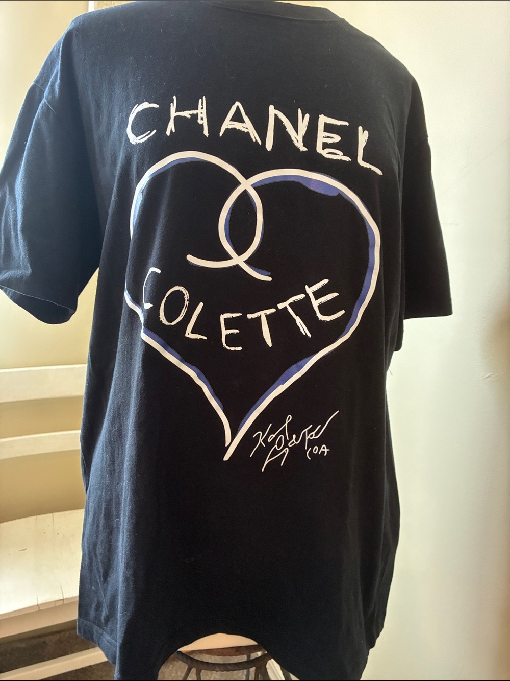 CHANEL 2017 limited edition Black Colette Tee